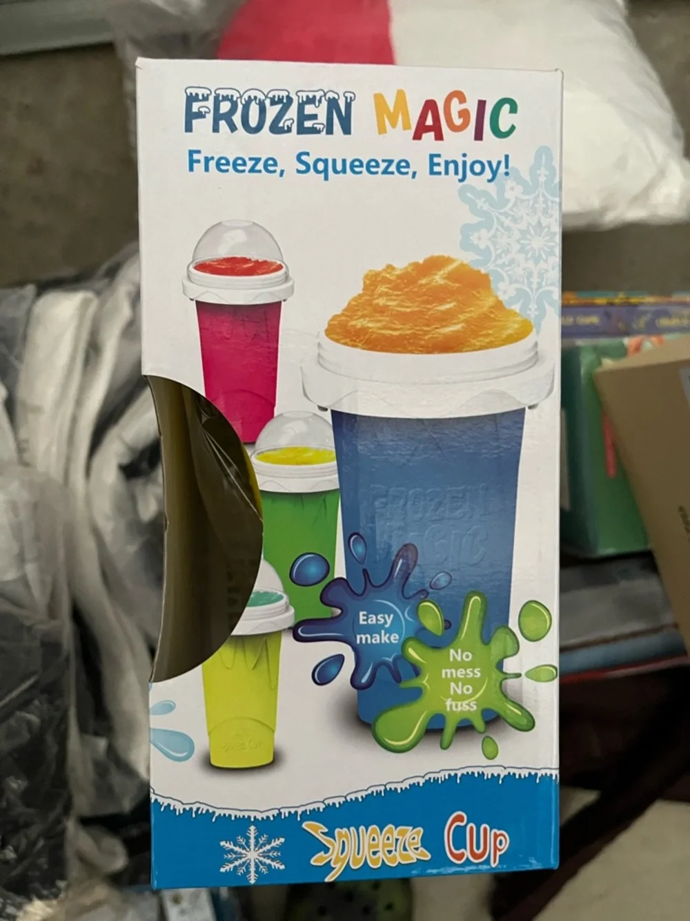 Squeeze Cup - Blue & Pink Slush Maker